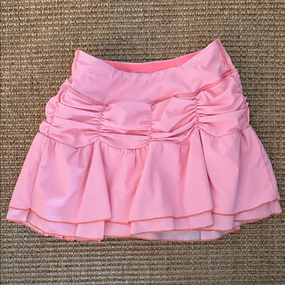Sift orange Ruffled Women’s Pickle Ball Skirt